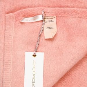 LoveShackFancy cashmere throw blanket NWT